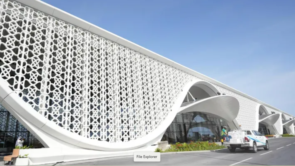 Exterior of Terminal 1 at Velana International Airport, Maldives