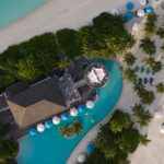 Aerial view of Finolhu Maldives