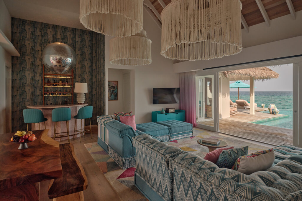 Inside a Rockstar Suite at Finolhu Maldives