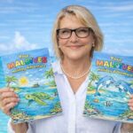 Sharon Garrett and the Maldives colouring books