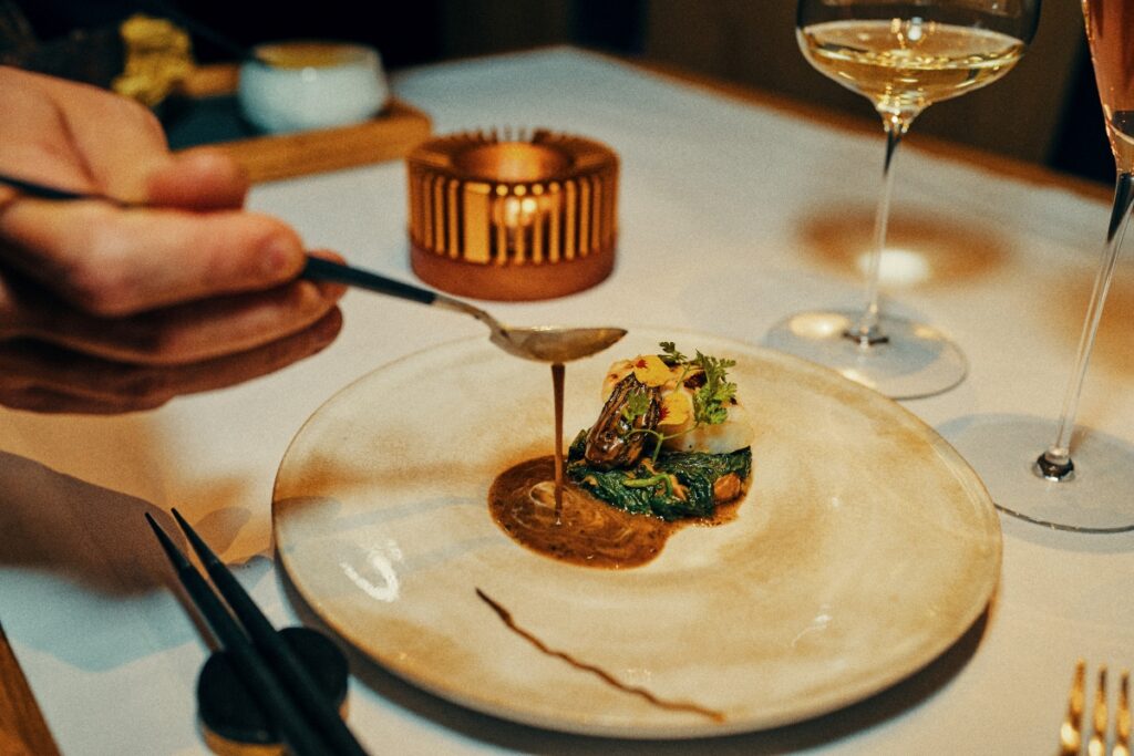 A dish created by chef Benjamin Pfeifer